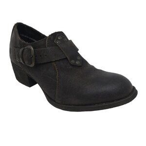 Born Brown Leather Western Ankle Boots Booties Womens 7
